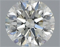 Natural Diamond 0.54 Carats, Round with Excellent Cut, J Color, VS1 Clarity and Certified by GIA