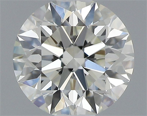 Picture of Natural Diamond 0.54 Carats, Round with Excellent Cut, J Color, VS1 Clarity and Certified by GIA