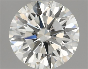 Picture of Natural Diamond 0.50 Carats, Round with Excellent Cut, K Color, VS2 Clarity and Certified by GIA