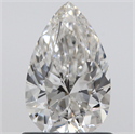 Natural Diamond 0.90 Carats, Pear with  Cut, H Color, VVS2 Clarity and Certified by GIA