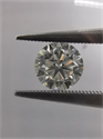 Natural Diamond 0.51 Carats, Round with Good Cut, J Color, SI1 Clarity and Certified by GIA