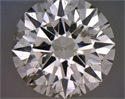 Natural Diamond 3.02 Carats, Round with Good Cut, I Color, I1 Clarity and Certified by GIA