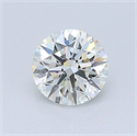 Natural Diamond 0.50 Carats, Round with Excellent Cut, K Color, VVS2 Clarity and Certified by GIA