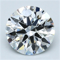 Natural Diamond 2.20 Carats, Round with Excellent Cut, G Color, SI1 Clarity and Certified by GIA