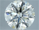 Natural Diamond 4.01 Carats, Round with Excellent Cut, J Color, VS2 Clarity and Certified by IGI