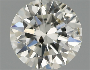 Picture of Natural Diamond 0.50 Carats, Round with Very Good Cut, I Color, I1 Clarity and Certified by IGI