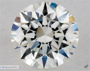 Picture of Natural Diamond 0.41 Carats, Round with Excellent Cut, I Color, VS1 Clarity and Certified by GIA