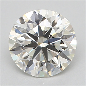 Picture of Natural Diamond 0.45 Carats, Round with Excellent Cut, J Color, IF Clarity and Certified by GIA