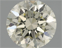 Natural Diamond 0.60 Carats, Round with Excellent Cut, K Color, VS1 Clarity and Certified by IGI