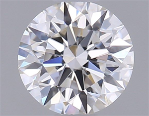 Picture of Natural Diamond 0.43 Carats, Round with Excellent Cut, H Color, VVS1 Clarity and Certified by GIA