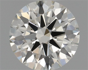 Picture of Natural Diamond 0.52 Carats, Round with Excellent Cut, K Color, VS1 Clarity and Certified by GIA