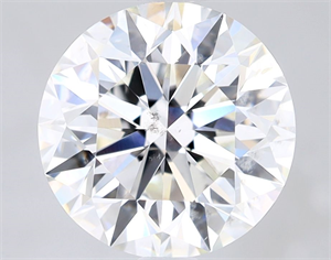 Picture of Natural Diamond 2.53 Carats, Round with Excellent Cut, H Color, SI2 Clarity and Certified by GIA