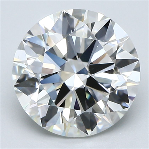 Picture of Natural Diamond 3.01 Carats, Round with Excellent Cut, H Color, VS2 Clarity and Certified by GIA