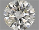 Natural Diamond 0.41 Carats, Round with Excellent Cut, I Color, I1 Clarity and Certified by IGI