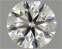 Natural Diamond 0.40 Carats, Round with Excellent Cut, H Color, VS2 Clarity and Certified by IGI