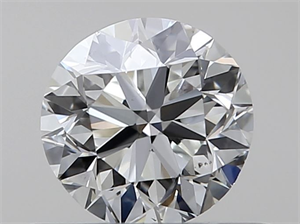 Picture of Natural Diamond 0.40 Carats, Round with Very Good Cut, I Color, SI1 Clarity and Certified by GIA