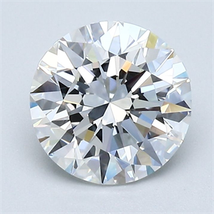 Picture of Natural Diamond 1.70 Carats, Round with Excellent Cut, F Color, VVS1 Clarity and Certified by GIA