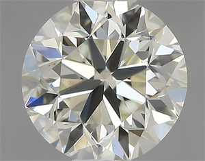 Picture of Natural Diamond 0.40 Carats, Round with Very Good Cut, J Color, VVS2 Clarity and Certified by IGI