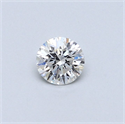 Natural Diamond 0.41 Carats, Round with Very Good Cut, E Color, SI1 Clarity and Certified by GIA