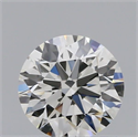 Natural Diamond 0.40 Carats, Round with Excellent Cut, J Color, VVS2 Clarity and Certified by GIA