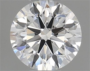 Picture of Natural Diamond 0.40 Carats, Round with Excellent Cut, H Color, VVS1 Clarity and Certified by GIA