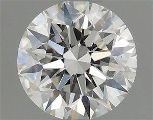 Picture of Natural Diamond 0.46 Carats, Round with Excellent Cut, I Color, VS2 Clarity and Certified by GIA