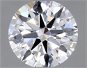 Natural Diamond 0.40 Carats, Round with Excellent Cut, D Color, VS2 Clarity and Certified by GIA