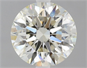 Natural Diamond 2.03 Carats, Round with Excellent Cut, K Color, VS2 Clarity and Certified by GIA