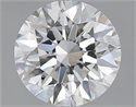 Natural Diamond 1.71 Carats, Round with Excellent Cut, F Color, SI1 Clarity and Certified by GIA