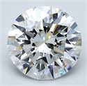 Natural Diamond 4.01 Carats, Round with Excellent Cut, F Color, VVS2 Clarity and Certified by GIA