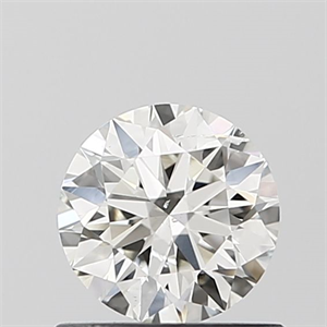 Picture of Natural Diamond 0.58 Carats, Round with Excellent Cut, H Color, SI2 Clarity and Certified by IGI