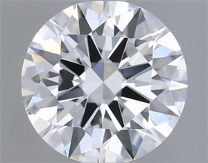 Picture of Natural Diamond 0.40 Carats, Round with Excellent Cut, F Color, VVS2 Clarity and Certified by GIA