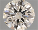 Natural Diamond 0.41 Carats, Round with Excellent Cut, J Color, VVS2 Clarity and Certified by IGI