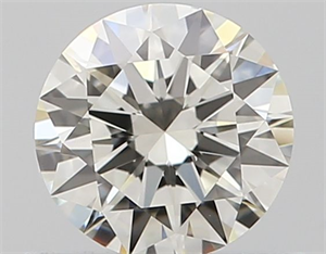 Picture of Natural Diamond 0.53 Carats, Round with Excellent Cut, J Color, VS1 Clarity and Certified by GIA