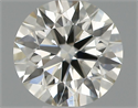 Natural Diamond 0.40 Carats, Round with Excellent Cut, H Color, VS2 Clarity and Certified by IGI