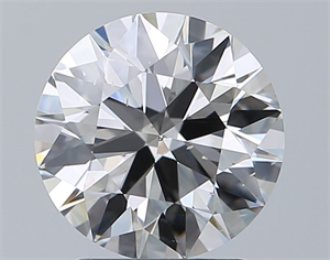 Picture of Natural Diamond 2.00 Carats, Round with Excellent Cut, H Color, SI1 Clarity and Certified by GIA