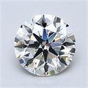 Natural Diamond 1.80 Carats, Round with Excellent Cut, I Color, VS2 Clarity and Certified by GIA