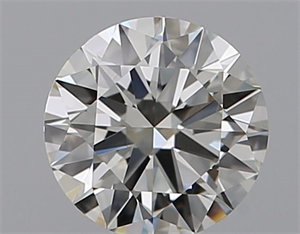 Picture of Natural Diamond 0.47 Carats, Round with Excellent Cut, I Color, VS1 Clarity and Certified by GIA