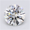 Natural Diamond 1.50 Carats, Round with Excellent Cut, H Color, IF Clarity and Certified by GIA