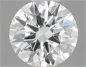 Natural Diamond 0.50 Carats, Round with Excellent Cut, I Color, I1 Clarity and Certified by GIA