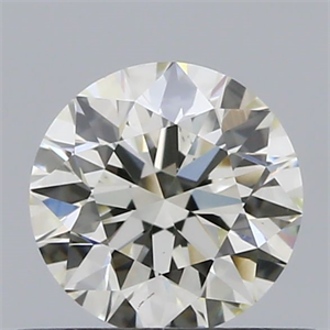 Picture of Natural Diamond 0.47 Carats, Round with Excellent Cut, K Color, VS2 Clarity and Certified by GIA