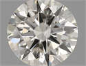 Natural Diamond 0.40 Carats, Round with Excellent Cut, H Color, SI1 Clarity and Certified by IGI