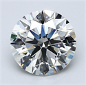 Natural Diamond 3.01 Carats, Round with Excellent Cut, J Color, VVS2 Clarity and Certified by GIA