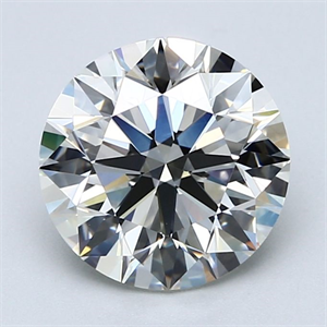 Picture of Natural Diamond 3.01 Carats, Round with Excellent Cut, J Color, VVS2 Clarity and Certified by GIA