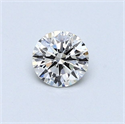 Natural Diamond 0.41 Carats, Round with Very Good Cut, I Color, SI1 Clarity and Certified by GIA