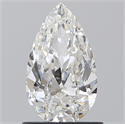 Natural Diamond 0.90 Carats, Pear with  Cut, F Color, VS2 Clarity and Certified by IGI