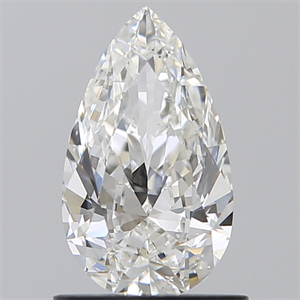 Picture of Natural Diamond 0.90 Carats, Pear with  Cut, F Color, VS2 Clarity and Certified by IGI