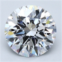 Natural Diamond 3.01 Carats, Round with Excellent Cut, D Color, SI1 Clarity and Certified by GIA