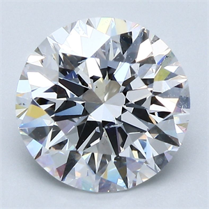 Picture of Natural Diamond 3.01 Carats, Round with Excellent Cut, D Color, SI1 Clarity and Certified by GIA