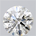 Natural Diamond 2.01 Carats, Round with Excellent Cut, I Color, SI1 Clarity and Certified by GIA